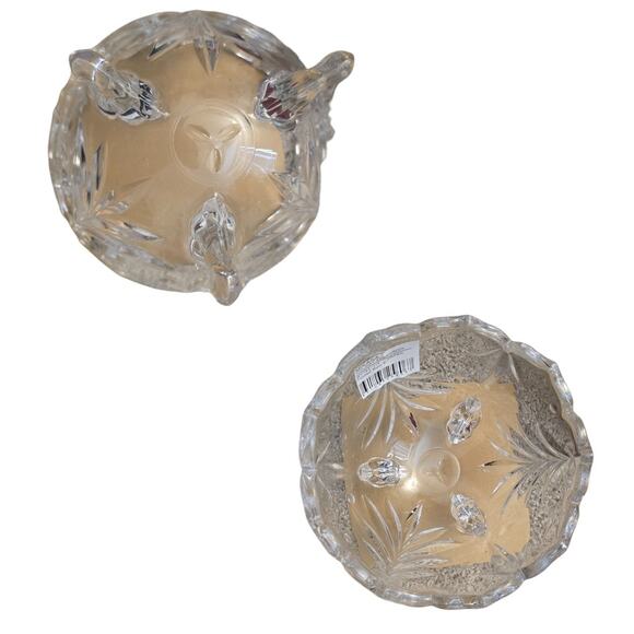 MIKASA Footed Crystal Christmas Tree Candy Nut Decorative Bowl - Picture 2 of 6